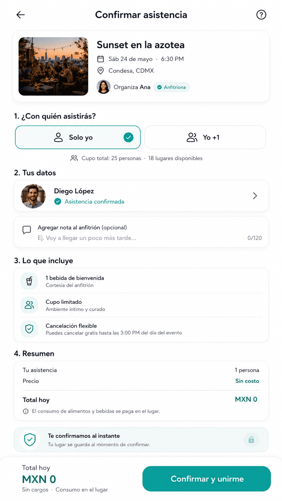 V1 · Event app