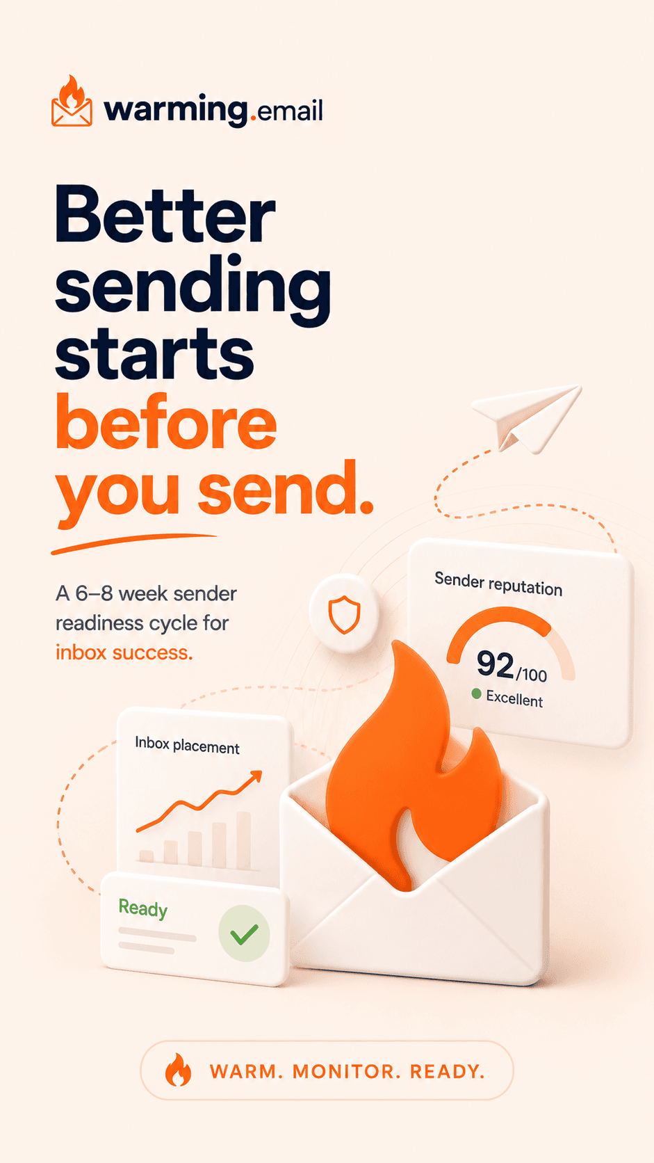 Warming.email vertical reel creative 3